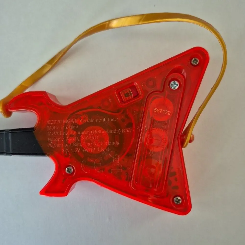 Lol Suprise Dolls OMG Ferocious Fierce Orange Electric Musical Guitar Accessory
